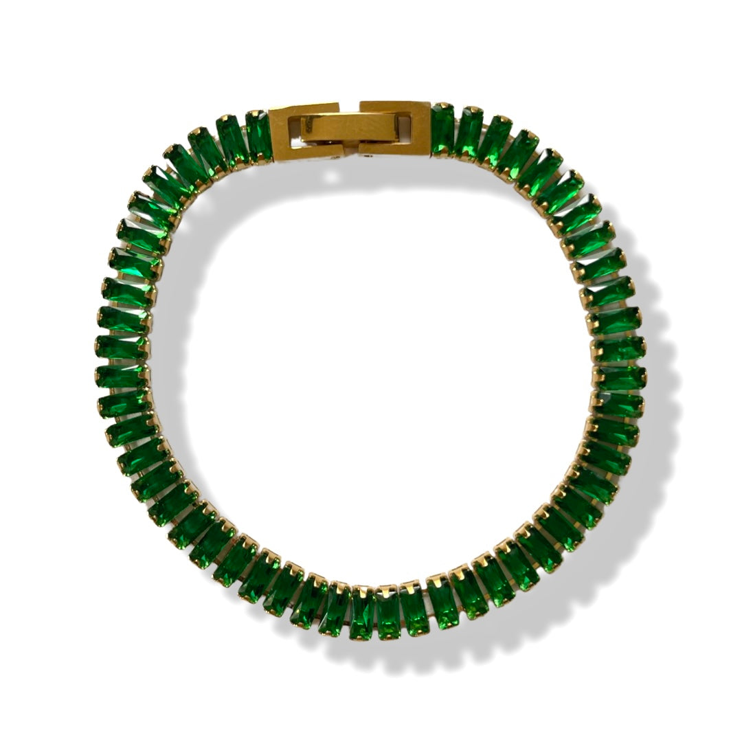 GREEN ZIRCONIUM BRACELET