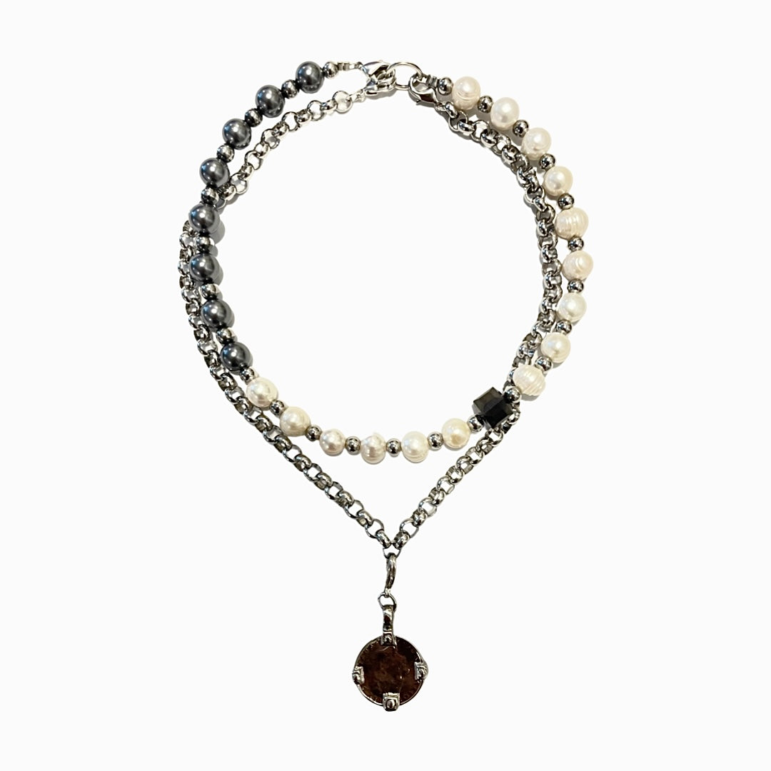 TRANSFORMER PEARLS CHOKER