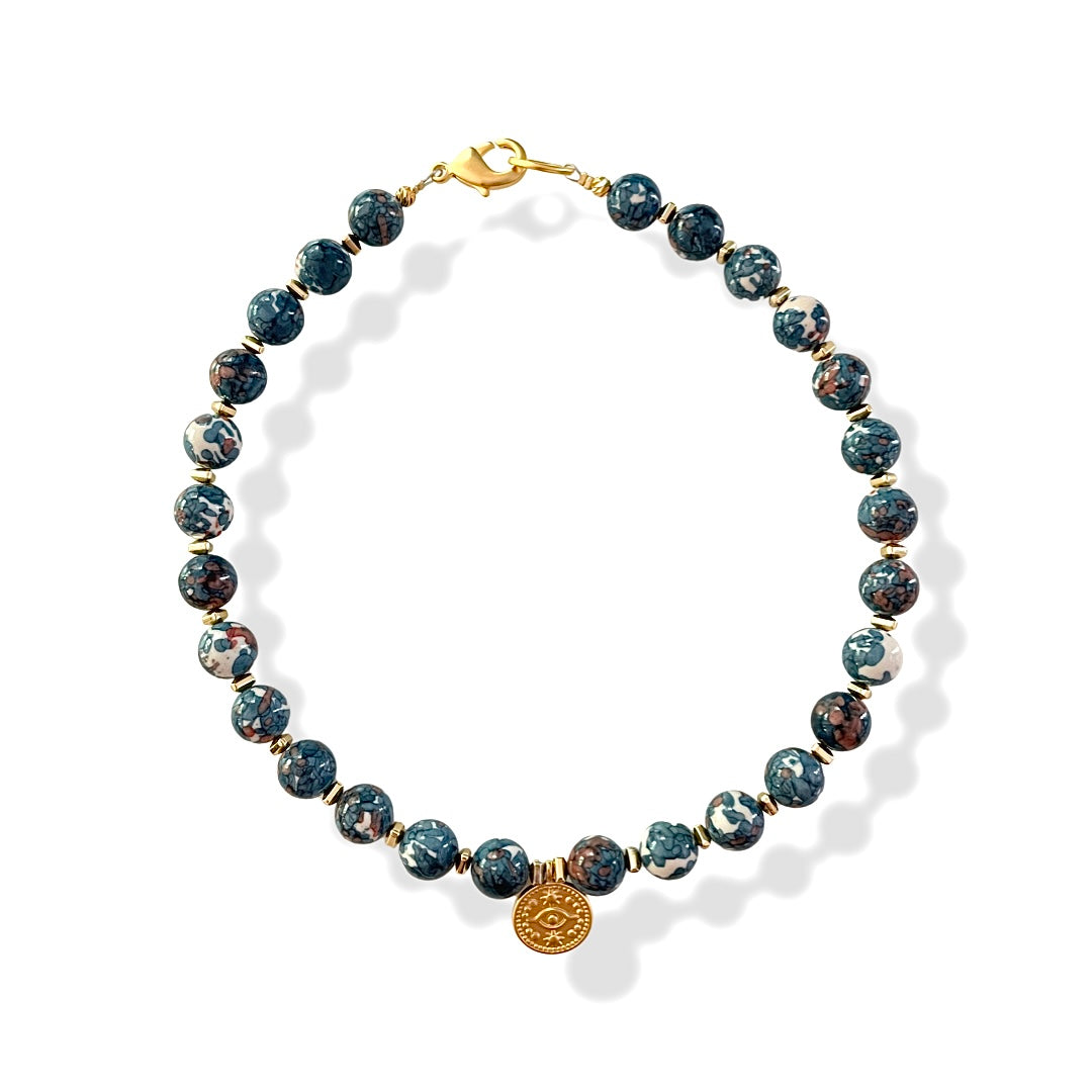 BLUE JASPER CHOKER